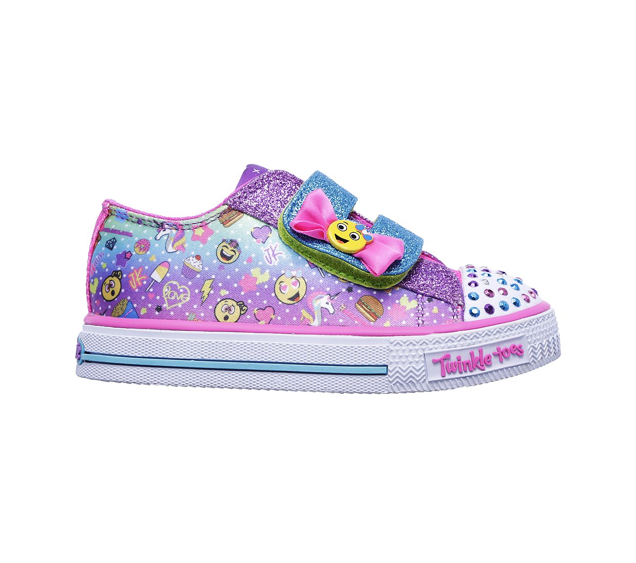 Skechers Girls Twinkle Toes: Shuffles - Giggle Days Multi