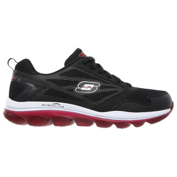 Skechers Men Extra Wide Fit (4E) Shoes - Black/Red