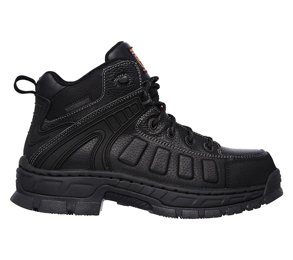 Skechers Men Work: Relaxed Fit Vinten - Gurdon Comp Toe Black