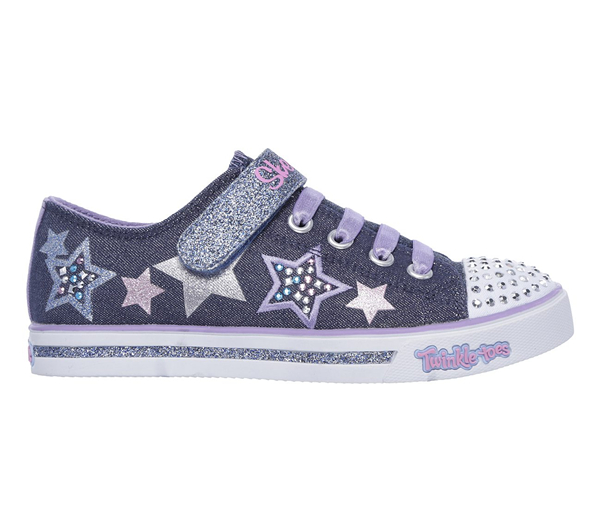Skechers Girls Twinkle Toes: Sparkle Glitz - Twinklerella Denim/Multi