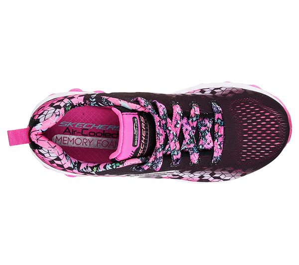 Skechers Girls Skech-Air - Fade Fly Black/Hot Pink