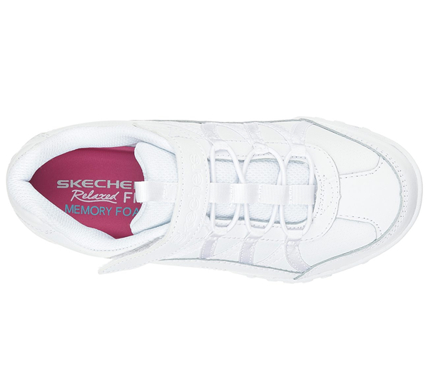 Skechers Girls Relaxed Fit: Breathe Easy - Fab Phonics White