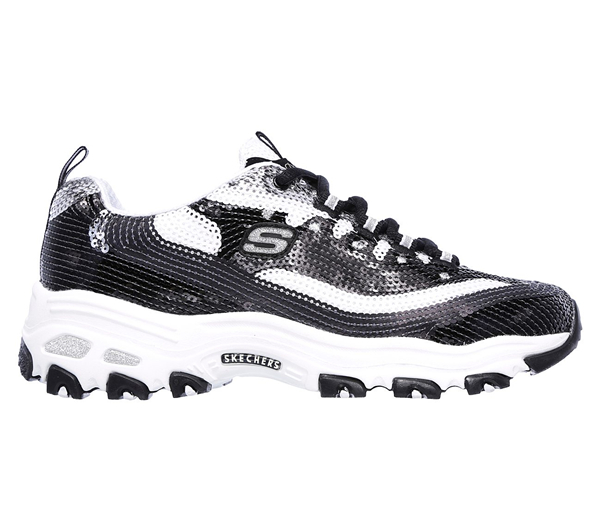Skechers Women D'Lites - Made to Shine Black/White