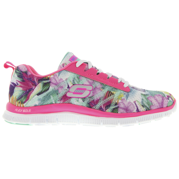 Skechers Women Flex Appeal - Floral Bloom Pink/Multi