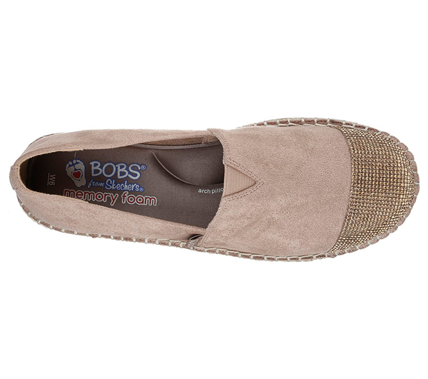 Skechers Women Bobs Lowlights - Razzy Dazzy Taupe
