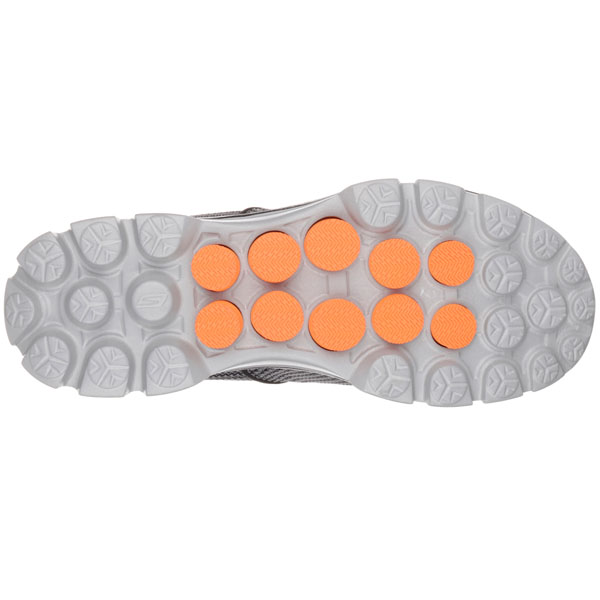 Skechers Men Extra Wide Fit (4E) Shoes - Charcoal/Orange
