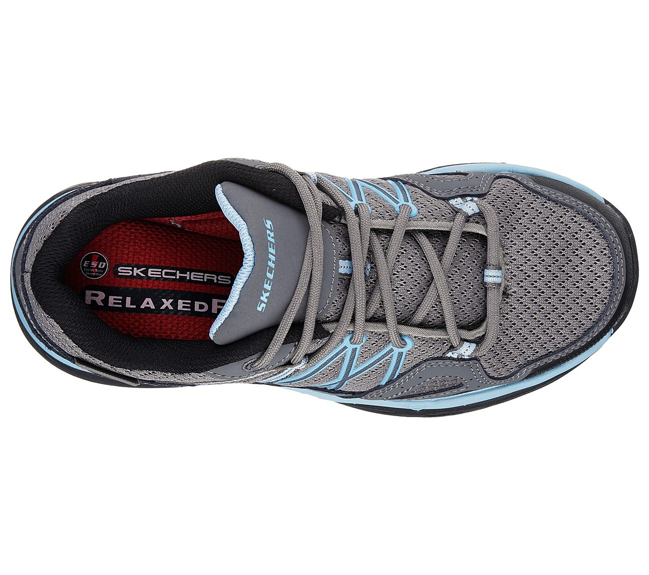 Skechers Women Work Relaxed Fit: Conroe - Abbenes ESD Gray/Blue