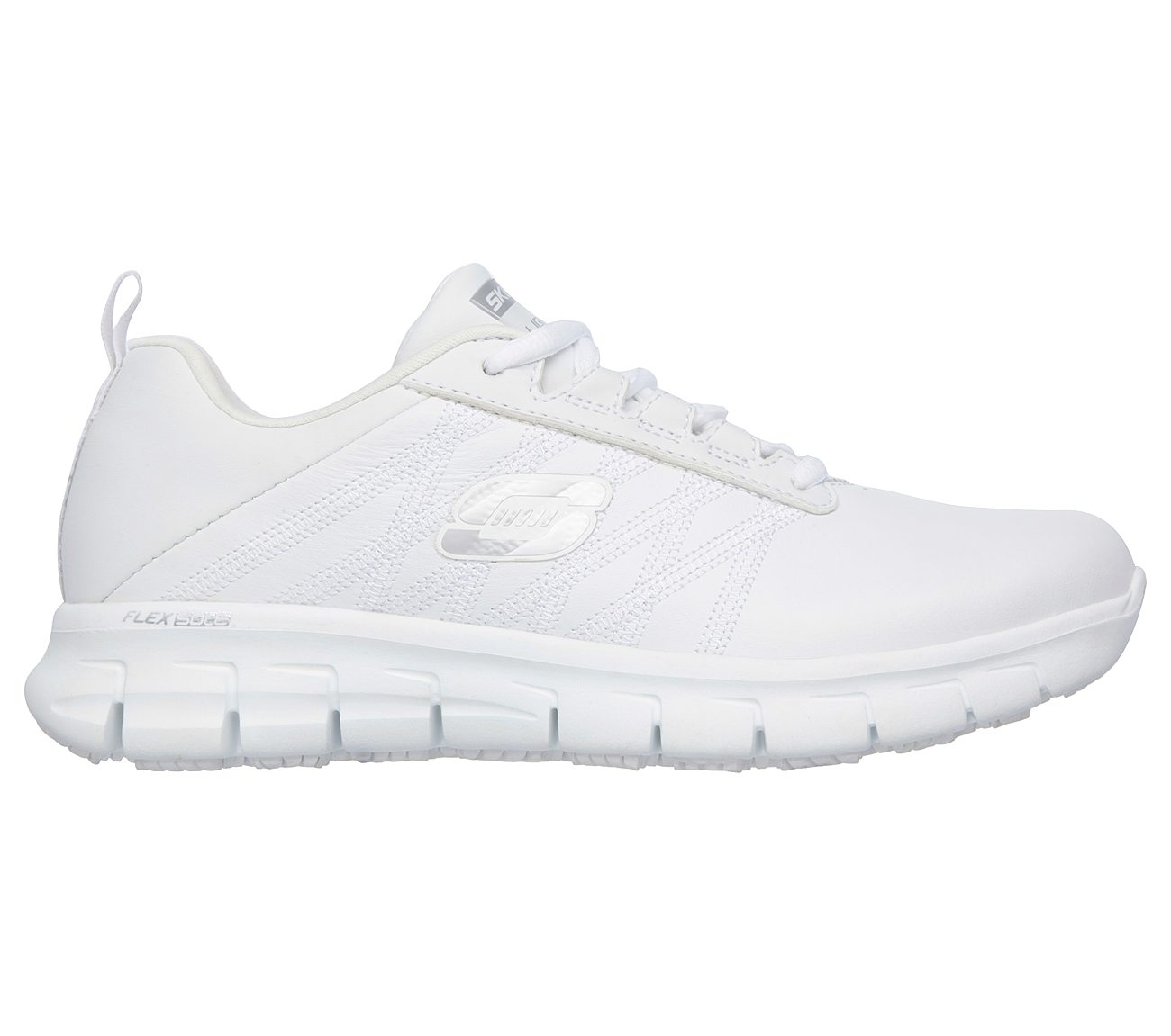 Skechers Women Work Relaxed Fit: Sure Track - Erath White