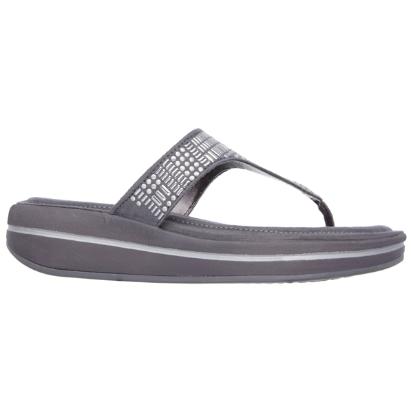Skechers Women Relaxed Fit: Upgrades - Cushy Charcoal/Silver