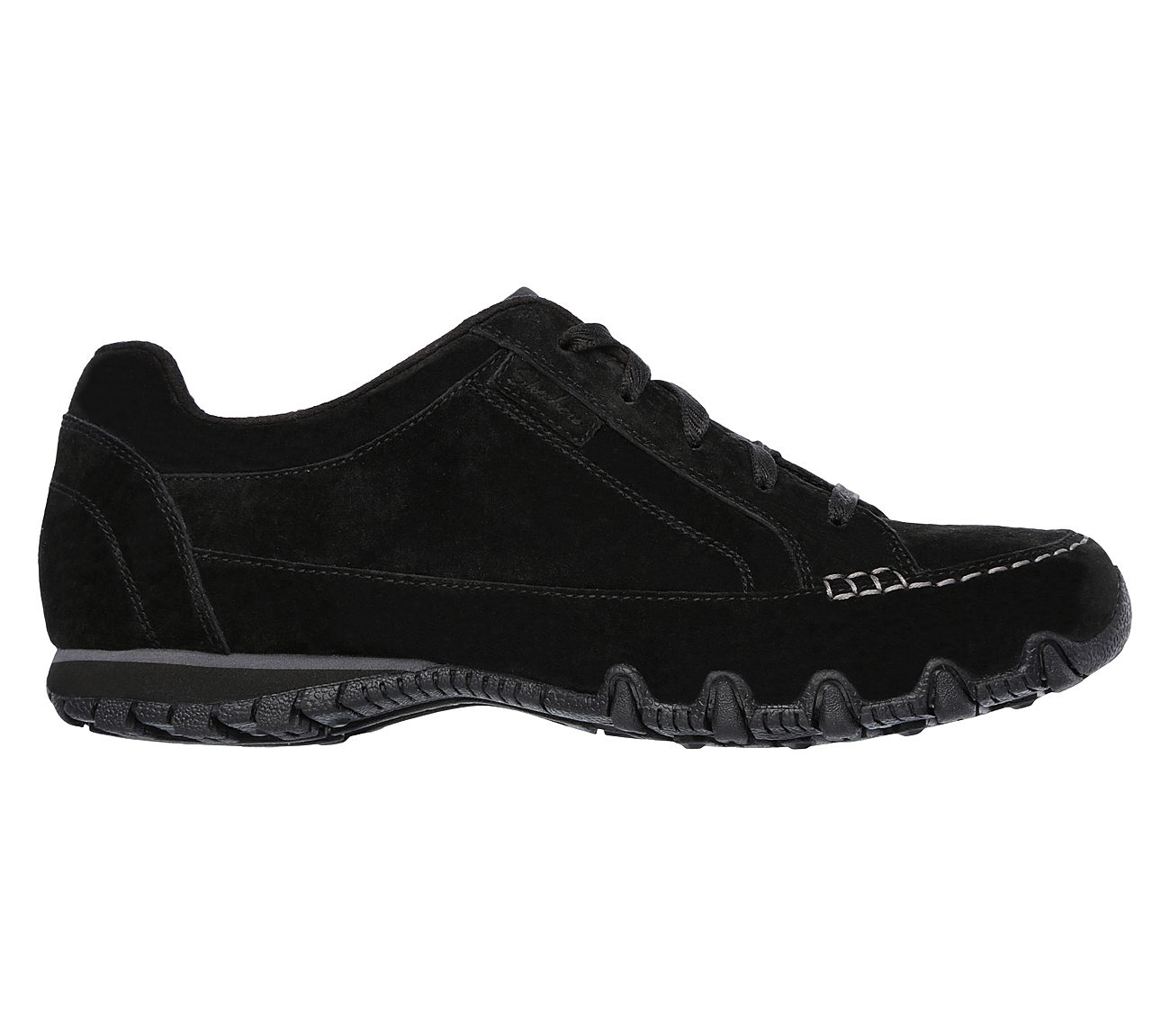 Skechers Women Relaxed Fit: Bikers - Curbed Black