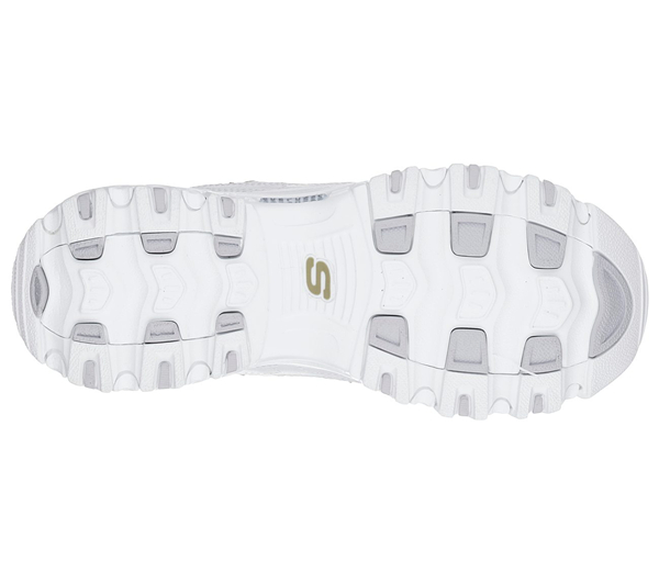 Skechers Women D'Lites - Fame Fortune White/Gold