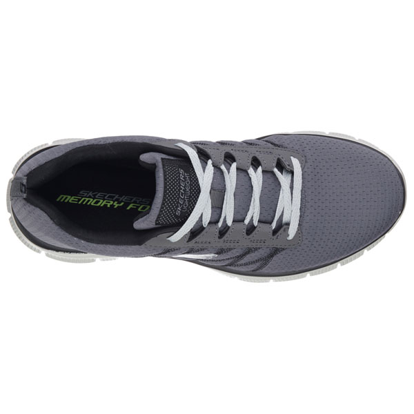 Skechers Men Wide Fit (2E) Shoes - Varsity Club Charcoal