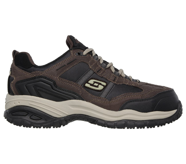Skechers Men Work: Relaxed Fit - Soft Stride - Grinnell Comp Brown/Black
