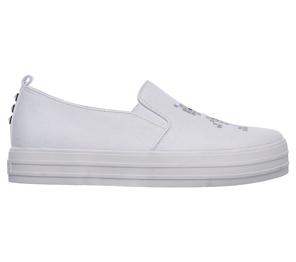 Skechers Women Double Up - Robot Love White