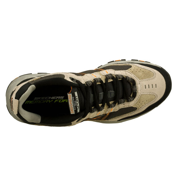 Skechers Men Extra Wide Fit (4E) Shoes - Trait Taupe/Black