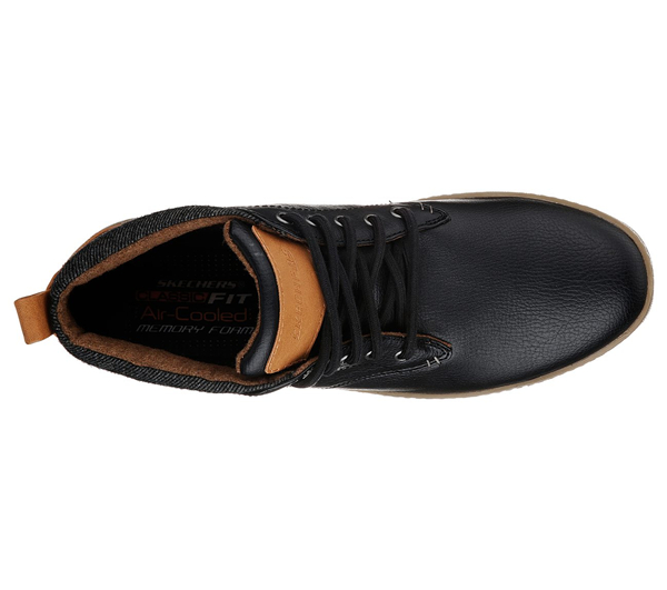 Skechers Men Boots: Helmer Black