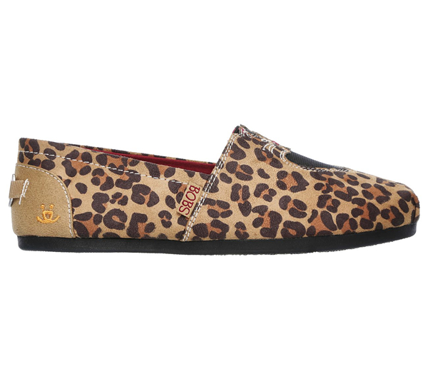 Skechers Women Bobs Plush - Catnip Cuddle Leopard