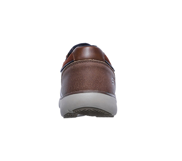 Skechers Men Relaxed Fit: Montego - Alvaro Red/Brown