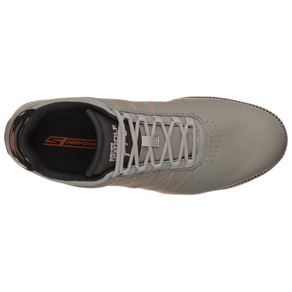 Skechers Men Extra Wide Fit (4E) Shoes - Matt Kuchar Official Gray/Orange