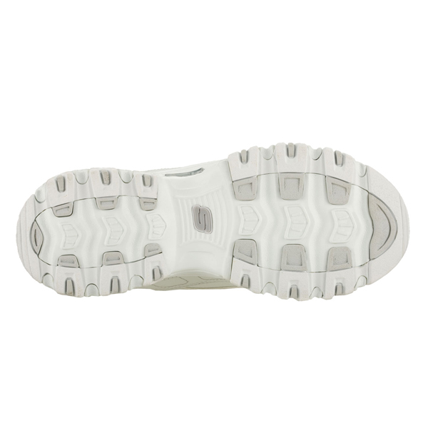 Skechers Women D'lites White/Silver