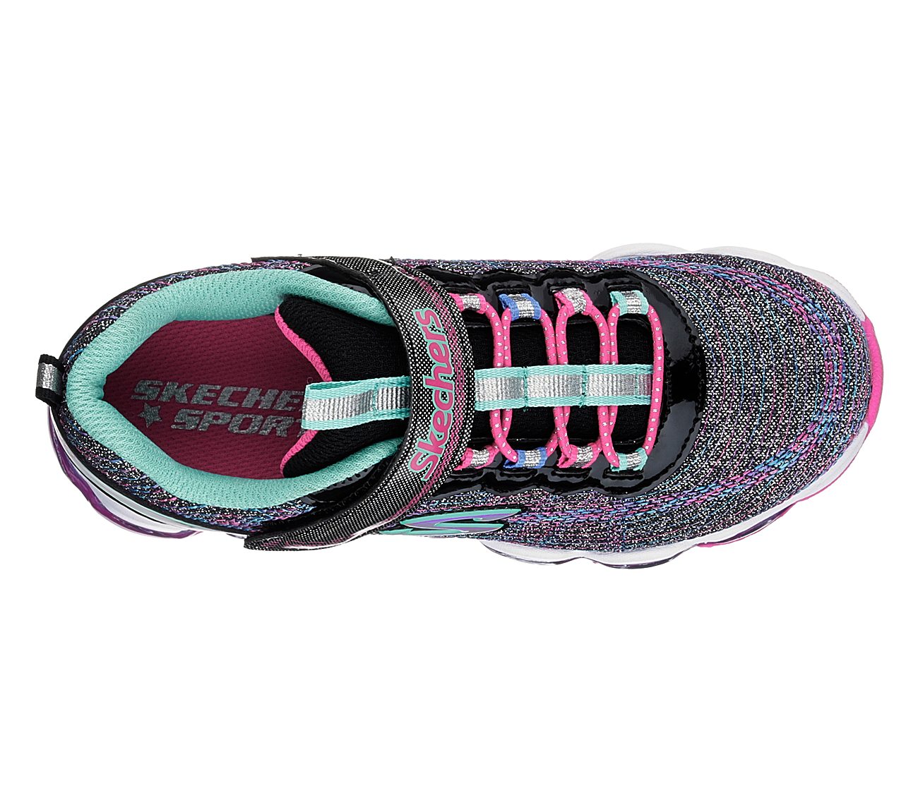 Skechers Girls S Lights: Glimmer Lites Black/Multi