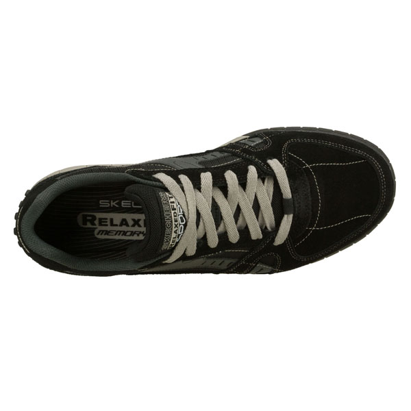 Skechers Men Extra Wide Fit (4E) Shoes - Floater Black/Gray
