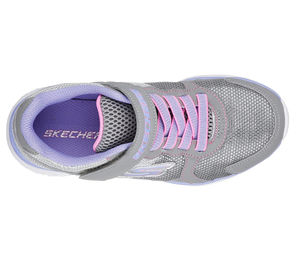 Skechers Girls GOrun - Sparkle Sprinters Gray/Lavender