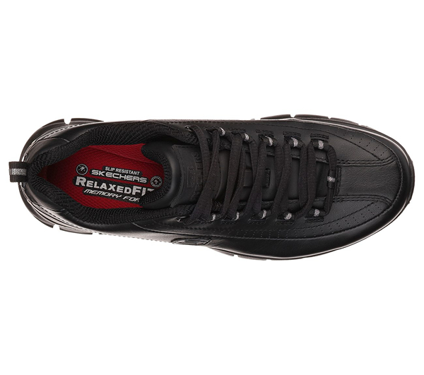 Skechers Women Work: Relaxed Fit Sure Track - Trickel Black