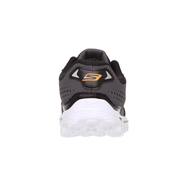 Skechers Men Extra Wide Fit (4E) Shoes - Flash DNA Charcoal/Orange