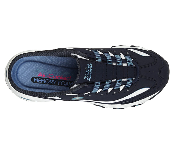 Skechers Women D'Lites - Set In Stone Navy/White
