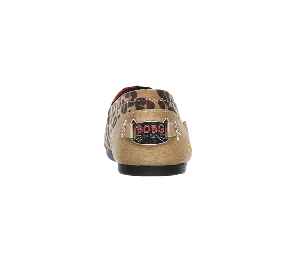 Skechers Women Bobs Plush - Catnip Cuddle Leopard
