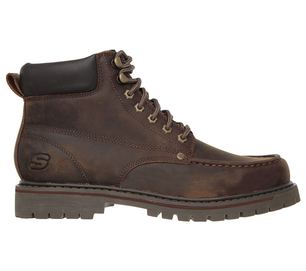 Skechers Men Boots: Bruiser Brown