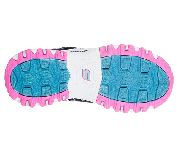 Skechers Girls D'Lites - Kickin Cool Navy/Multi