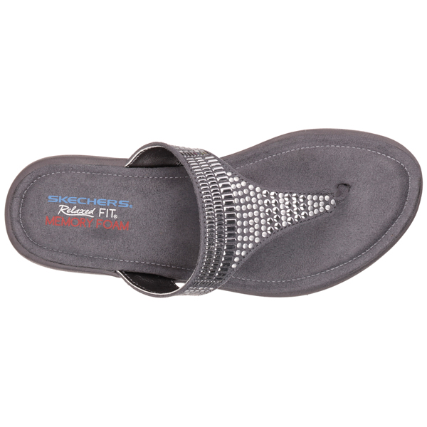 Skechers Women Relaxed Fit: Upgrades - Cushy Charcoal/Silver