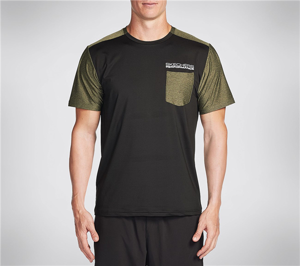 Skechers Men Velocity Pocket Tee Shirt Black