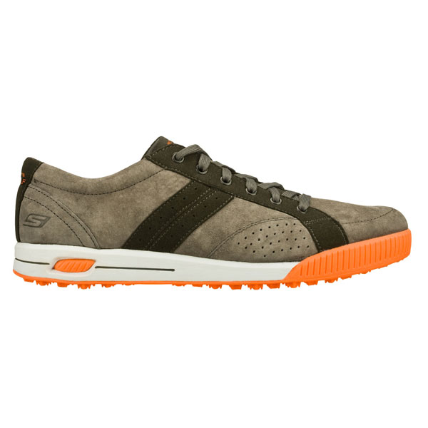 Skechers Men Extra Wide Fit (4E) Shoes - Drive Charcoal/Orange