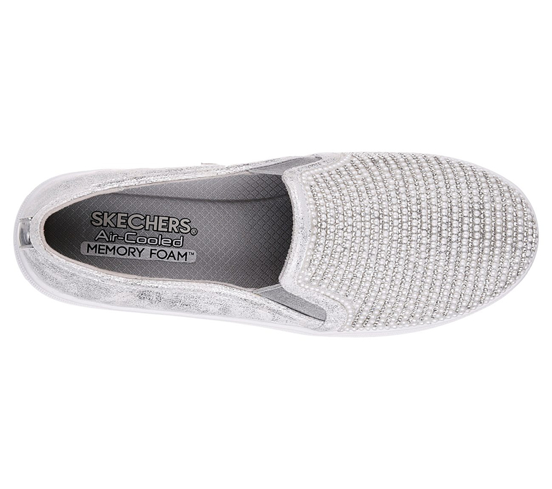 Skechers Women Double Up - Shiny Dancer Silver