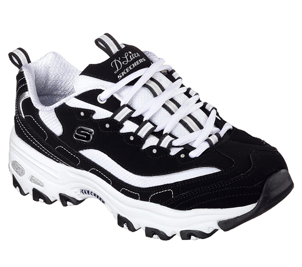 Skechers Women D'lites - Extreme Black/White