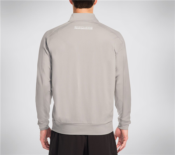 Skechers Men GO Golf Pinehurst / Zip Pullover Shirt Gray