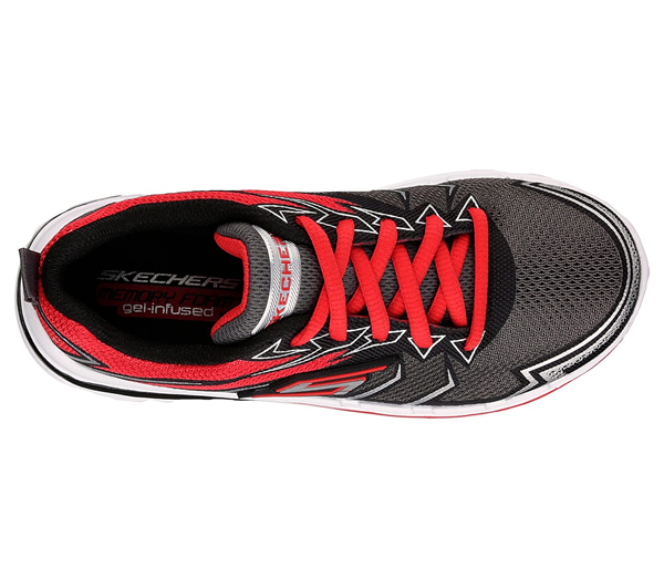 Skechers Boys Nitrate Charcoal/Red