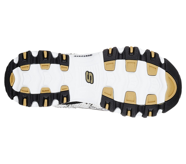 Skechers Women D'Lites - Runway Ready White/Gold