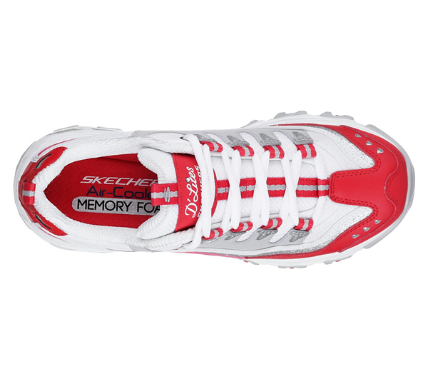 Skechers Women D'Lites - New Retro Red/White