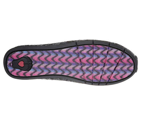 Skechers Women Bobs Plush Lite - Plush Life Black/Gray