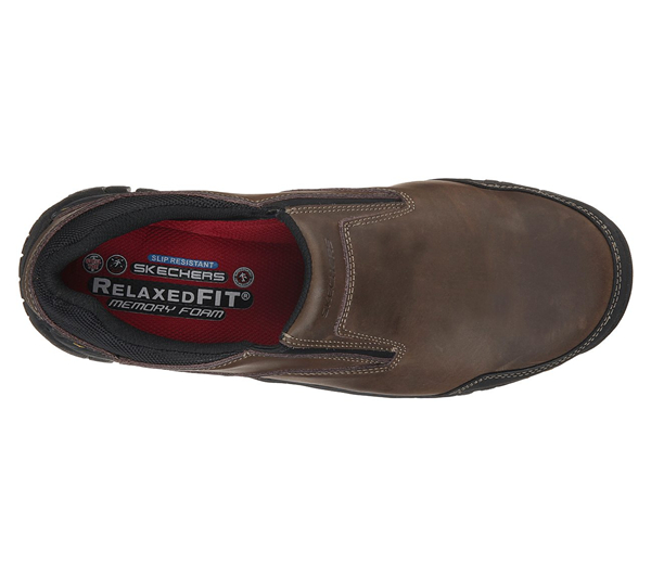 Skechers Men Work: Relaxed Fit Hartan Dark Brown