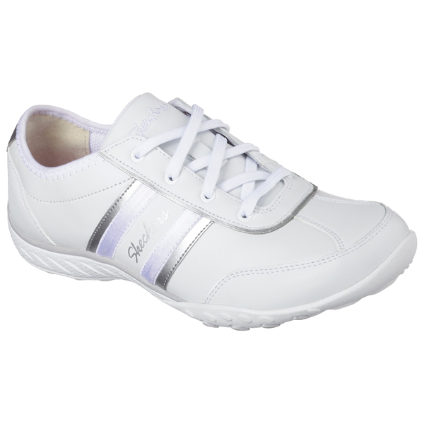 Skechers Women Relaxed Fit: Breathe Easy - Little Gem White/Silver