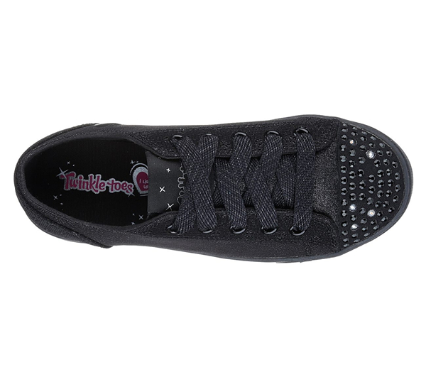 Skechers Girls Twinkle Toes: Sparkle Glitz - Roll Call Black