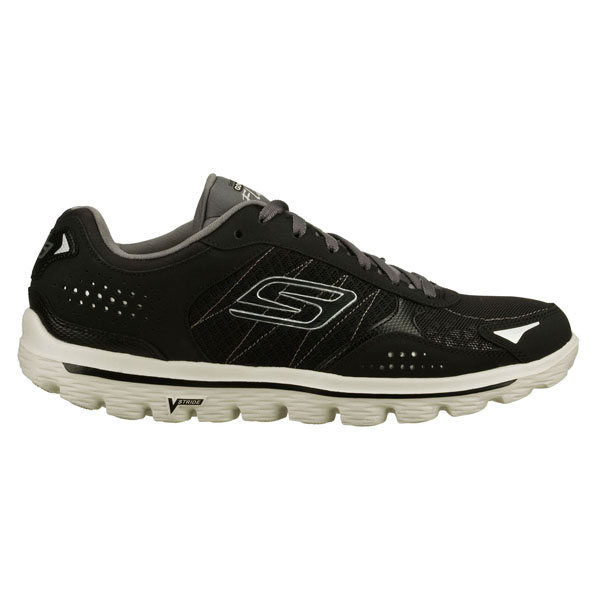 Skechers Men Extra Wide Fit (4E) Shoes - Flash Black/Gray