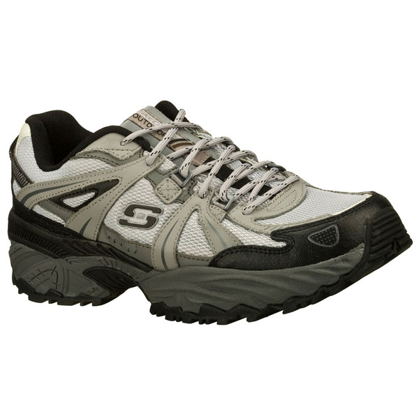 Skechers Men Extra Wide Fit (4E) Shoes - Kirkwood Gray/Black