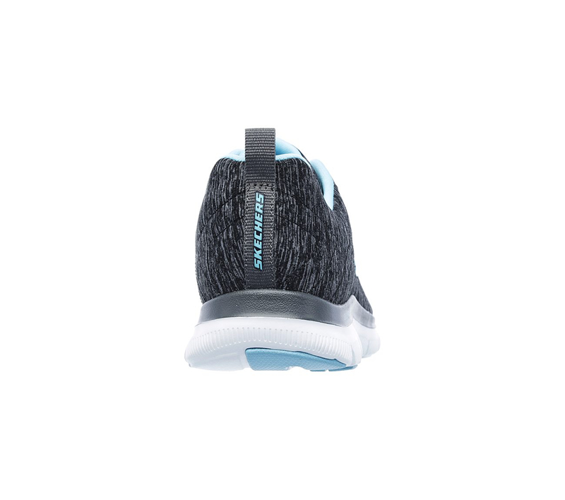 Skechers Women Flex Appeal 2.0 Black/Light Blue
