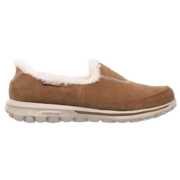 Skechers Women GOwalk - Fuzzy Chestnut